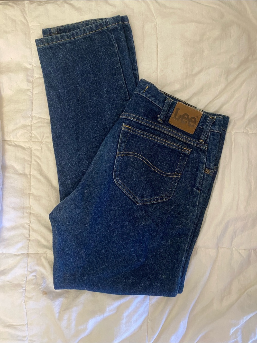 Lee Men's 36/32 Dark Indigo Relaxed Fit Jeans